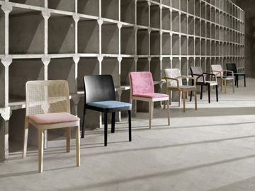 URBAN 11C - Ash chair with integrated cushion by Very Wood - view 3